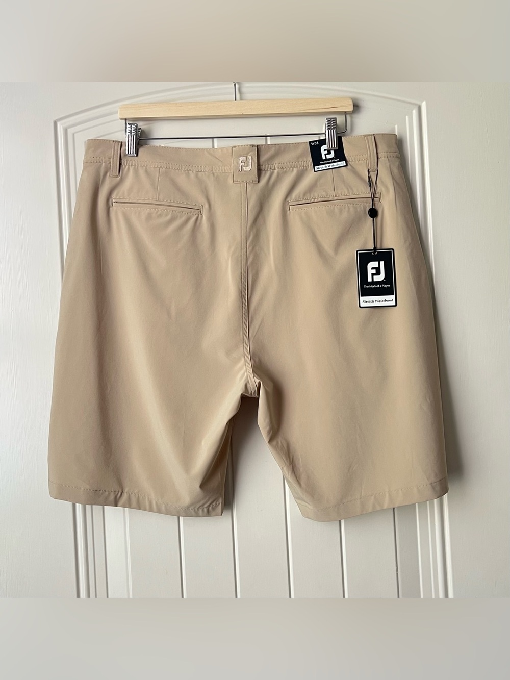 FootJoy Lightweight Golf Shorts NWT Men’s 38 Khaki 9” Inseam Performance Stretch - Picture 5 of 15